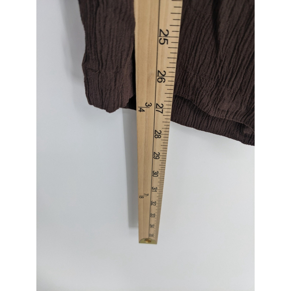 Babaton Pants Womens 2XS Brown Crinkle Pull On Elastic Waist‎ Lenzing Viscose - Picture 10 of 10